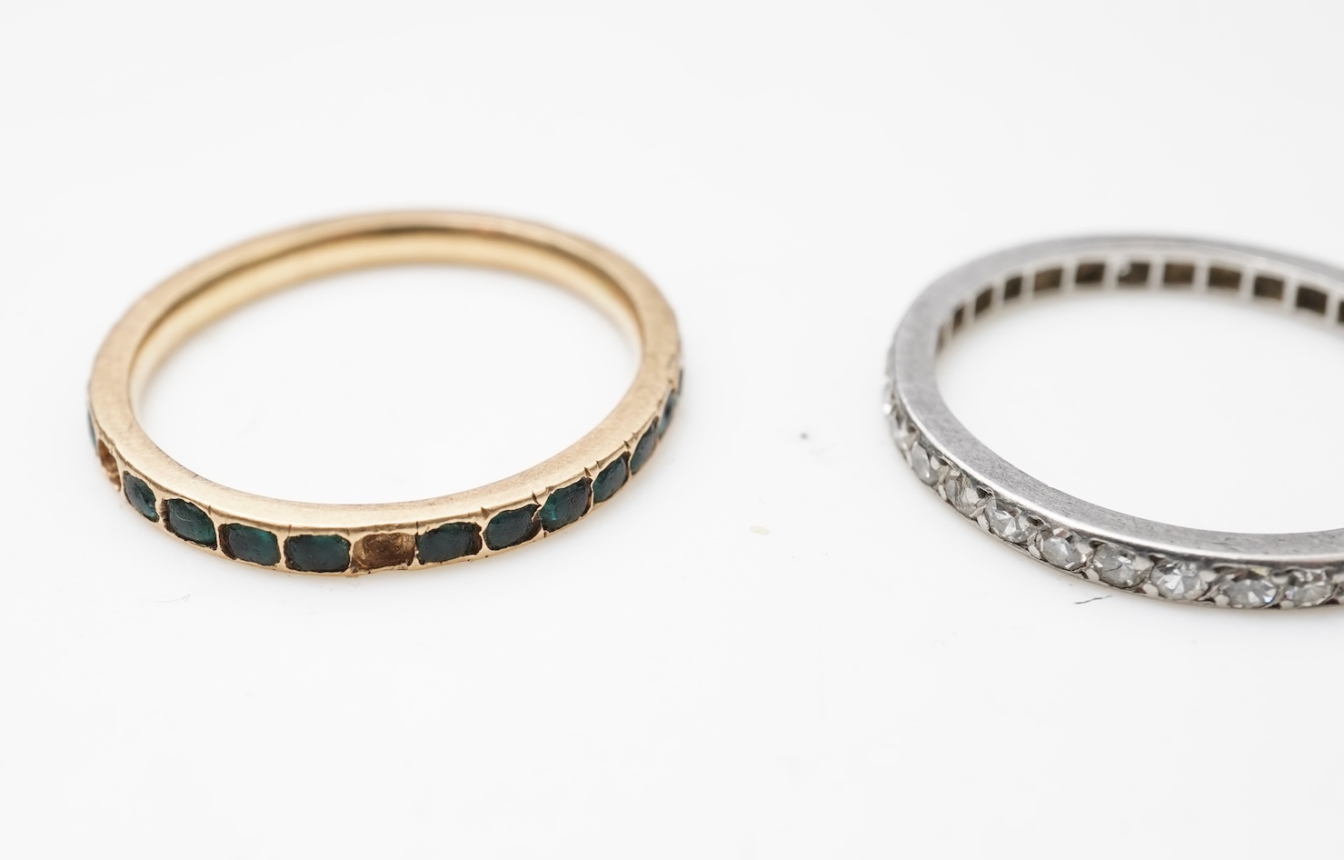 Two eternity rings, early 20th century